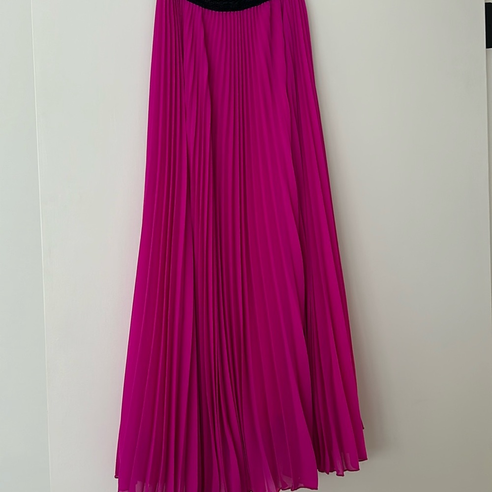 Loyd/Ford fuschia pleated midi skirt XS